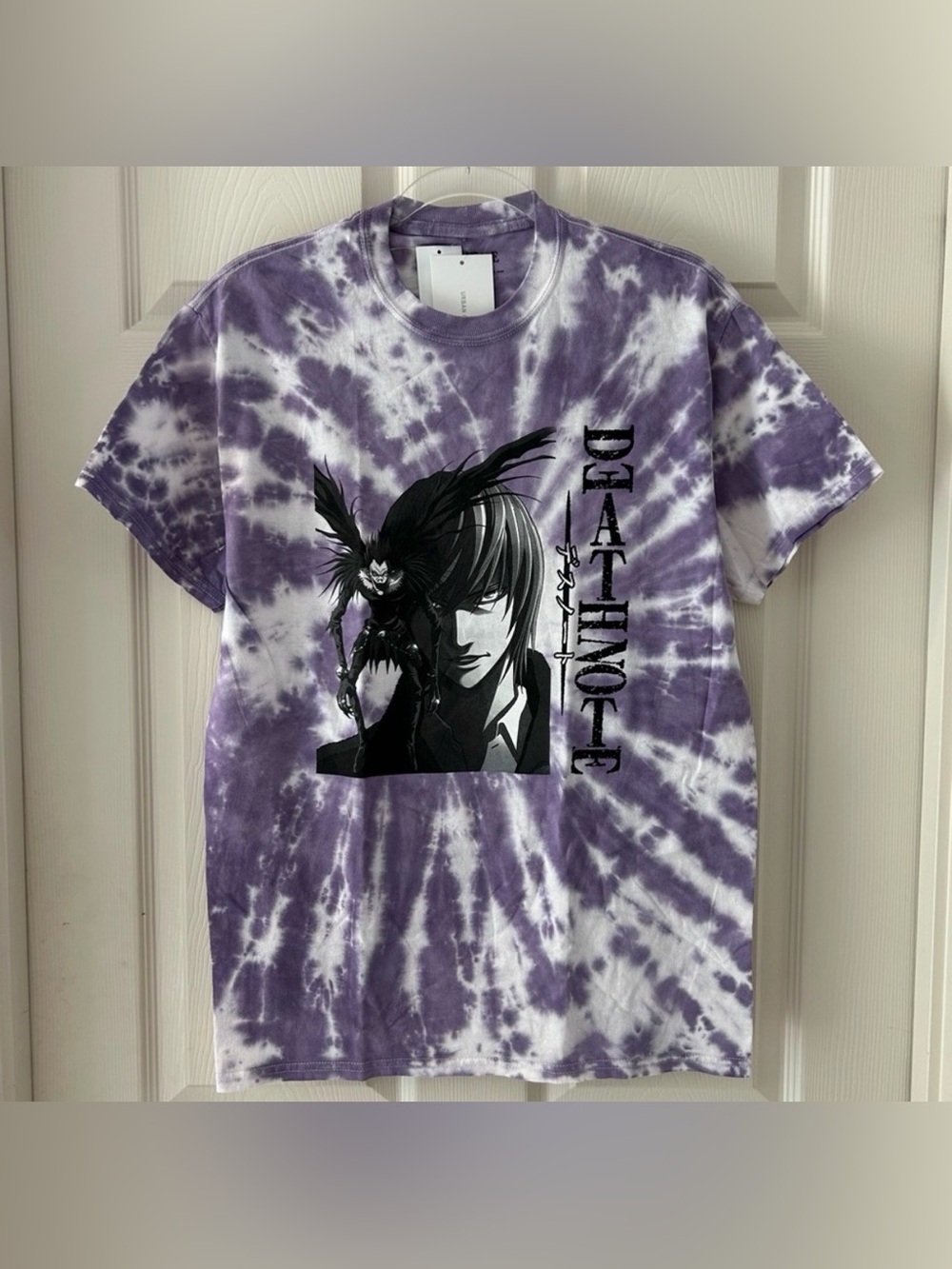 Death Note Light & Ryuk Purple Tie Dye T-Shirt